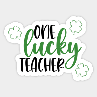 One Lucky Teacher Sticker